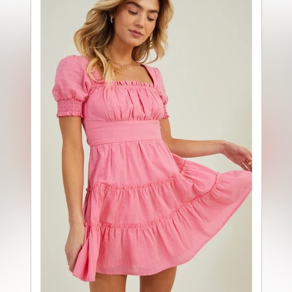 New with tags altar’d state Josephine puff sleeve dress - Picture 2 of 4